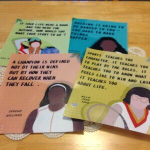 Inspirational sports art flexible fabric prints